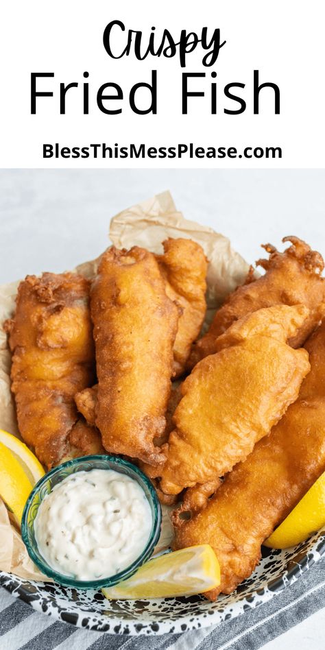 Battered fried fish made with a simple flour batter and deep fried to perfection is one of our favorite fish recipes and it's easy too! Fried Fish Batter Recipe, Best Fish Batter, Fried Cod Fish Recipes, Crispy Fish Batter, Fish And Chips Batter, Fried Fish Batter, Fried Cod Fish, Beer Battered Fish Recipes, Crispy Fried Fish