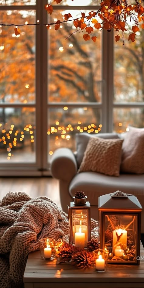 Cosy Autumn Decor, Cozy Space Ideas, Cozy Home Wallpaper, Fall Decor For Living Room, Hygge Autumn, Cozy Wallpaper, Cozy Mood, Autumn Interior, Cosy Autumn