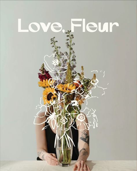 Love, Fleur! A beautiful Melbourne-based florist sought a complete rebranding to refresh their business image and better connect with their customers. They required a full suite of visual elements, including a new logo, color palette, and typography. By leveraging strategic insights and market research, we developed a distinctive brand identity to help them stand out in the competitive floral market. Giving them a unique creative flair, enhancing their personality and expressing that throug... Florist Portfolio, Floral Market, Florist Branding, Florist Brand, Logo Color Palette, Social Templates, Visual Elements, Branding Design Packaging, Bold Color Palette