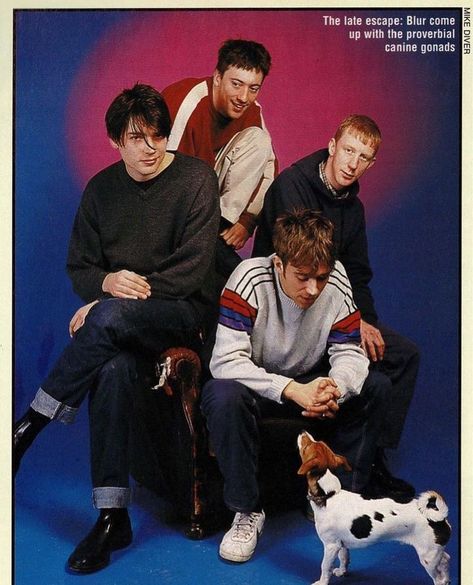 90s Uk, Blur Band, Band Photoshoot, Graham Coxon, British Culture, Alex Pics, Ideal Type, Damon Albarn, Blur Photo