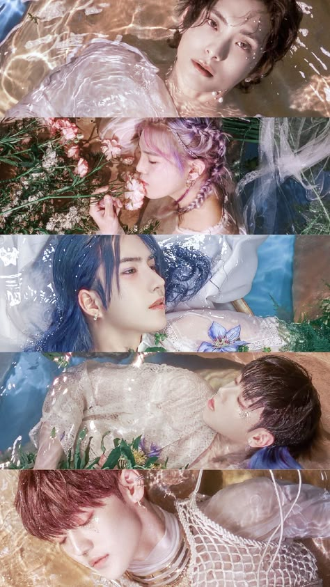 Ace Siren Dawn, Mermaid Boy, A.c.e Jun, A C E Kpop, Kpop Men, Concert Looks, Boy Photography Poses, Pose Ref, Concept Photos