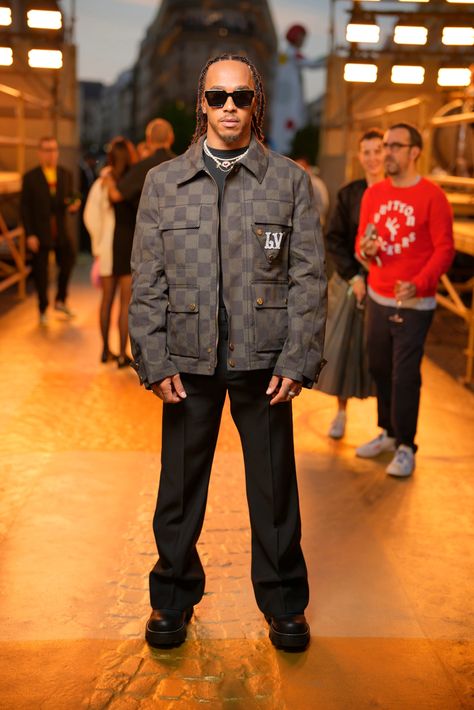 Louis Vuitton Outfits, Hamilton Outfits, Louis Vuitton Outfit, Belgian Grand Prix, 2024 Menswear, Race Suit, Boys Fits, Lv Fashion, Willow Smith