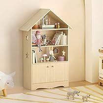 Book Shelf For Kids, Bookshelf And Toy Storage, Storage With Doors, Baby Bookshelf, Hide Clutter, Dollhouse Bookshelf, Fairytale Bedroom, Dollhouse Bookcase, Pink Toys