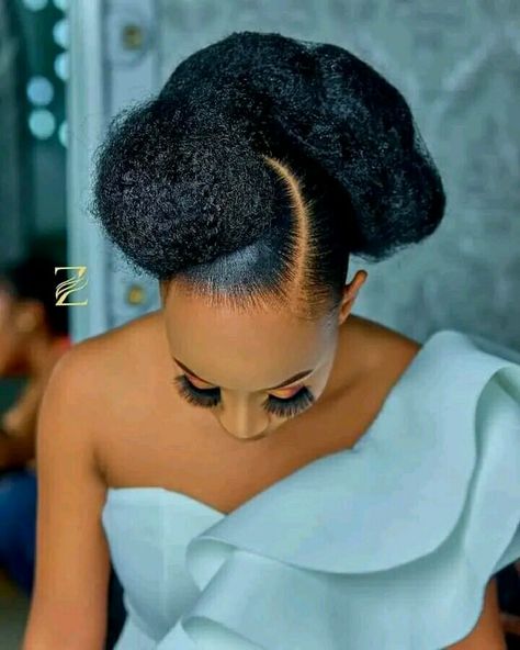 Chilanga Mulilo Hairstyles, Hairstyles For Introduction, Natural Hairstyles For Bride, Hairstyles For The Bride Wedding, Hair Styles For A Bride, Natural Hairstyles For Wedding Bride, African Bride Hairstyles, Afro Wedding Hairstyles Brides, Black Wedding Hairstyles Bridesmaid