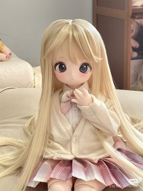 Ball Jointed Dolls Anime, Doll Anime, Anime Doll, Dollfie Dream, Doll Aesthetic, Fantasy Art Dolls, Kawaii Doll, Doll Makeup, Dream Doll