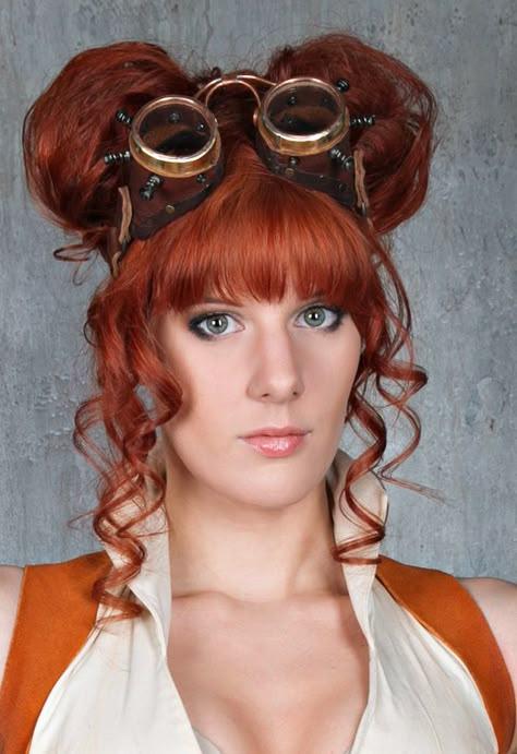 Steampunk Makeup, Steampunk Hair, Beyonce Hairstyles, Steampunk Hairstyles, Beyonce Hair, Fancy Braids, Mode Steampunk, Costume Carnaval, Steampunk Couture