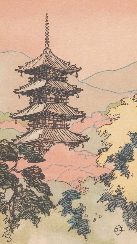 Japanese Art Prints, Japanese Artwork, Architecture Drawing Art, Japon Illustration, Japanese Painting, Japan Art, 판타지 아트, Japanese Prints, Museum Of Fine Arts