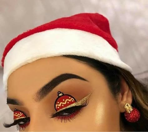 Christmas Makeup Looks, Winter Make Up, Xmas Makeup, Amazon Makeup, Christmas Eyeshadow, Christmas Makeup Ideas, Maquillage On Fleek, Christmas Eye Makeup, Christmas Looks