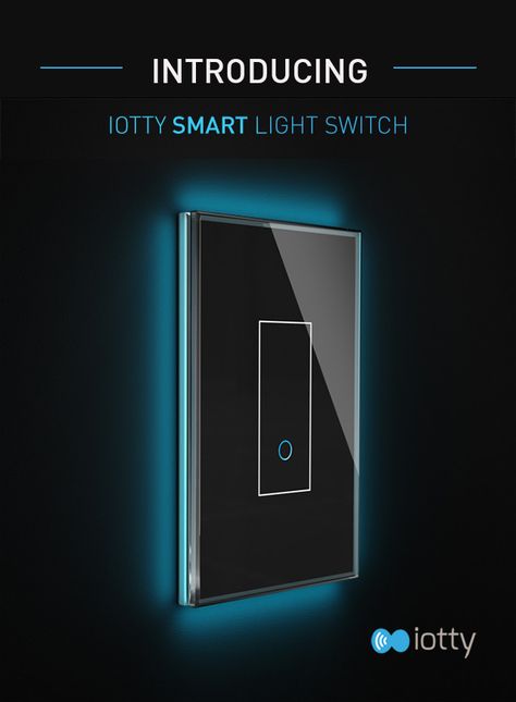 Enhance your decor with 7 modern interchangeable colors: Automate your lighting & match your style. | Check out 'iotty Smart Light Switch: Beautiful Smart Lighting' on Indiegogo. Switch Boards Design, Aesthetic Switch, Blue Aesthetic Bedroom, Renewable Energy Design, Modern Light Switches, Designer Light Switches, Touch Light Switch, Smart Light Switch, Light Switches And Sockets