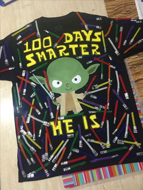 100 days of school shirt project Star Wars inspired Star Wars 100 Days Of School Shirt, 100 Days Of School Project Kindergartens, Outfit Ideas For School Winter, 100 Day Shirt Ideas, 100days Of School Shirt, Dress Up For Boys, 100 Días De Clases, 100 Days Of School Ideas, School Shirt Ideas