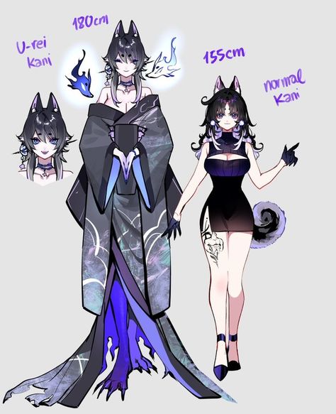 Fox Oc, Illustration Anatomy, Mha Au, Japanese Drawing, Minecraft Ender Dragon, Ender Dragon, Female Monster, Draw Your Oc, Skin Minecraft