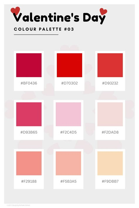 Valentines Color Palette, Skin Tone Color Palette, Day Color Palette, Skin Tone Color, Night Decoration, February Colors, Pink Skin Tone, Tone Color Palette, Surprise Date