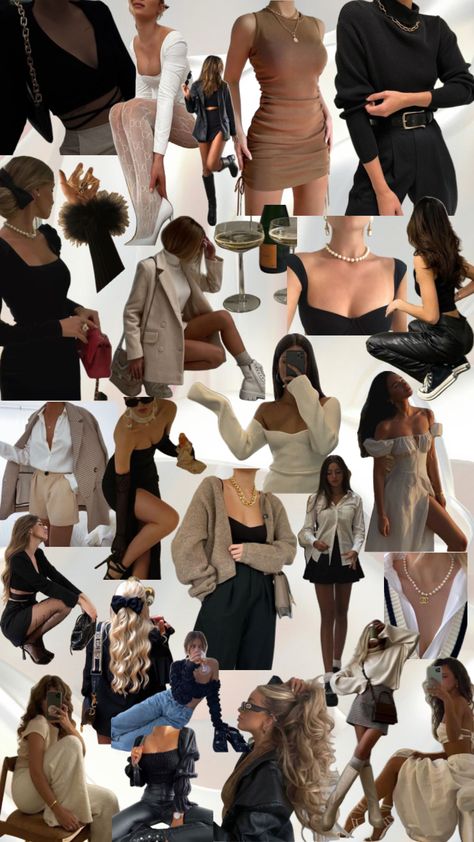 #moodboard #outfit #outfitinspo #outfits #outfitidea #outfitinspiration #outfitideas #outfitplanning #fall #fallaesthetic #fallmoodboard #falloutfits #fallfashion #itgirl #itgirlsmoodboard #thatgirl Outfits Collage Aesthetic, Fashion Outfits Collage, Outfit Collage Aesthetic, Lover Archetype, 2024 Manifestations, Formal Aesthetic, Neutral Color Outfits, Vision 2024, Collage Outfits