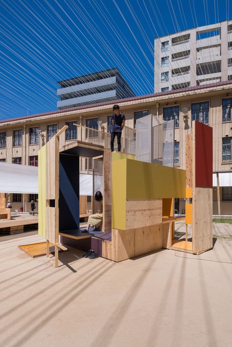 Module Architecture, Kyoto Art, French Practice, Temporary Architecture, Module Design, Pocket Park, Pavilion Architecture, Pavilion Design, Japanese Architect