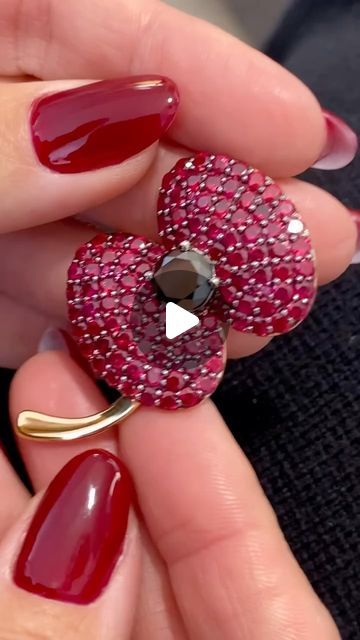 Hɪɢʜ Jᴇᴡᴇʟʟᴇʀʏ Dʀᴇᴀᴍ by Claudia Carletti Camponeschi on Instagram: "Posted @withregram • @diamondhousejewellery 𝐓𝐡𝐞 𝐏𝐨𝐩𝐩𝐲 became a symbol of remembrance after World War I, inspired by the poem In Flanders Fields by Lt. Col. John McCrae, who saw red poppies blooming on the fields where soldiers had fallen. 
Since 1921, wearing a poppy has been a way to honor the courage and sacrifice of those who served. 
This year, we mark Remembrance Sunday with our custom poppy brooch, set with rubies and a black diamond—crafted in heartfelt tribute to their memory and bravery.
Lest we forget. 

#LestWeForget #RemembranceSunday" In Flanders Fields, John Mccrae, Poppy Brooches, Flanders Field, Remembrance Sunday, Lest We Forget, Red Poppies, Black Diamond, Poppies