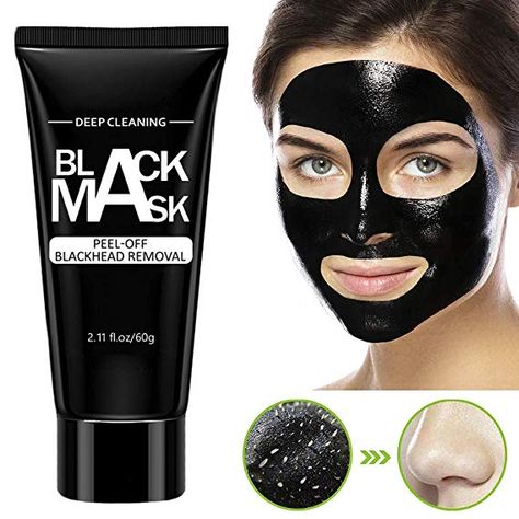 Activated Charcoal Face Mask, Face Mask Peel Off, Blackhead Remover Mask, Black Peel Off Mask, Charcoal Peel Off Mask, Control Oily Skin, Black Head Remover Mask, Deep Cleansing Facial, Pore Mask