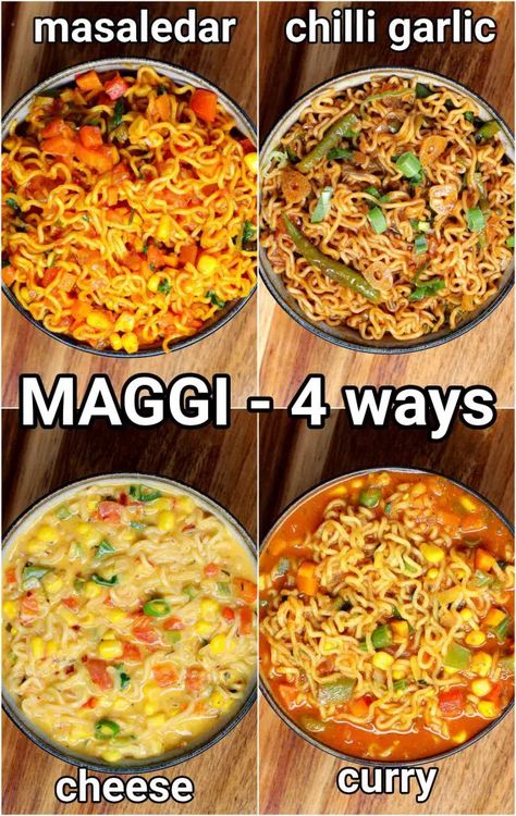 maggi noodles recipe | maggi masala 4 ways | cheese & vegetable maggi Maggie Recipes, Maggi Masala, Hebbars Kitchen, Maggi Noodles, Kuih Lapis, Maggi Recipes, Noodle Recipes Easy, Spicy Snacks Recipes, Cake Recipe Easy