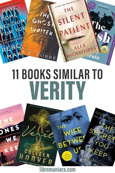 Books Like Verity, Best Psychological Thrillers Books, Good Thriller Books, The Silent Patient, Steamy Books, Book Club Reads, Pitch Dark, Books To Read Nonfiction, Dark Books