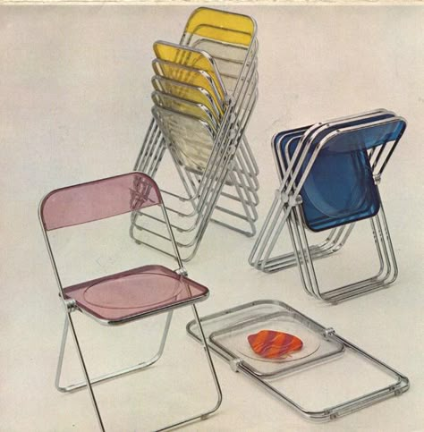 Plia Chair, Giancarlo Piretti 1967 Plia Chair, Giancarlo Piretti, Trend Board, Stacking Chairs, Home Design Decor, Take A Seat, Mug Design, History Design, Objects Design