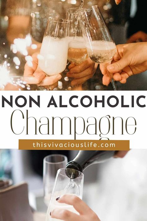 Non alcoholic champagne, where the classy world of bubbles meet the bliss of no hangover. As an enthusiast of all things food and beverage, I've ventured into the realm of bubbly beverages that sparkle without the spirits. Virgin Champagne Drinks, Non Alcoholic Champagne Cocktails, Mock Champagne Punch, Champagne Mocktails Non Alcoholic, Butterbeer Recipe Harry Potter, Mock Champagne, Dairy Free Drinks, Non Alcoholic Mimosa, No Hangover