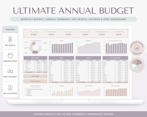 Bill Calendar, Budget Spreadsheet Template, Budget Sheet, Monthly Budget Spreadsheet, Bill Planner, Interactive Charts, Planner Tabs, Bill Tracker, Monthly Budget Planner