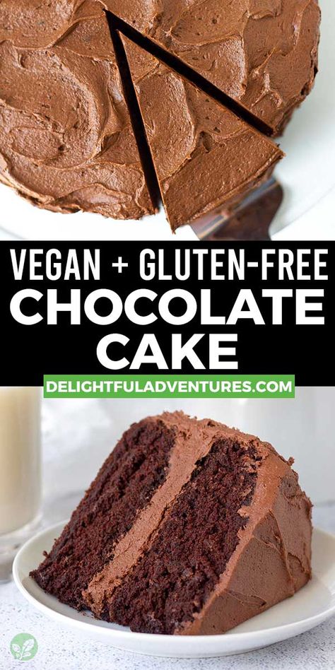 Beaming Baker, Vegan Gluten Free Cake, Vegan Chocolate Cake Recipe, Coconut Dessert, Gluten Free Chocolate Cake, Recipes Potato, Vegan Chocolate Cake, Vegan Cake Recipes, Brownie Desserts