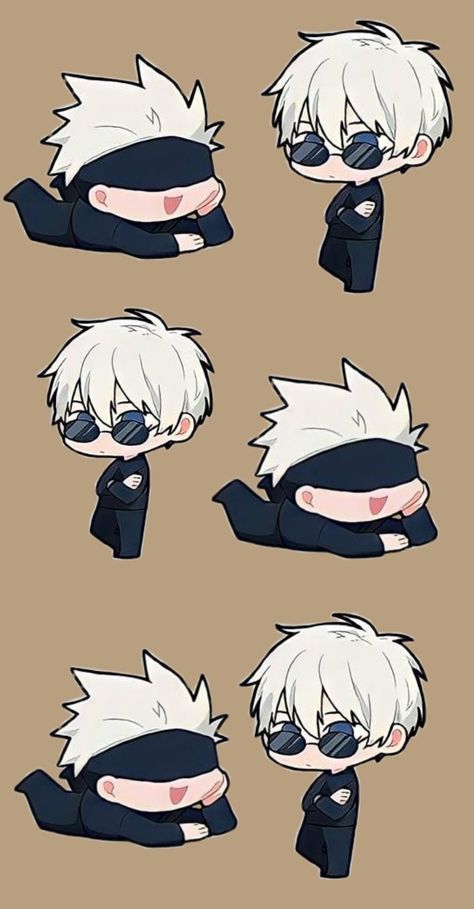 Dibujos Anime Chibi, Jujutsu Kaisen Gojo Satoru, Chibi Wallpaper, Anime Drawing Books, Anime Printables, Chibi Characters, Cute Anime Chibi, Cute Doodles Drawings, Chibi Drawings