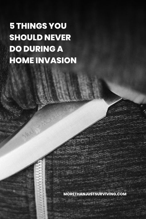 Home security is serious business. Every day we see new articles circulated, tips, tricks, and the latest security hardware that can give you an edge against would-be home invaders. Seldom, however, do I see the mindset – ways you should be thinking about home invasion and how you should behave if i… Home Security Ideas, Shtf Preparedness, Home Invasion, Home Security Tips, Diy Home Security, Personal Security, Survival Prepping, Emergency Preparedness, Survival Tips