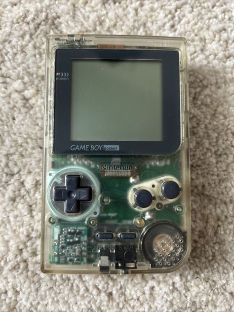 Nintendo Game Boy Pocket Clear Handheld System Gameboy Pocket, Nintendo Gameboy, Nintendo Game, Game Boy, Nintendo Games, Batteries, Nintendo, Quick Saves