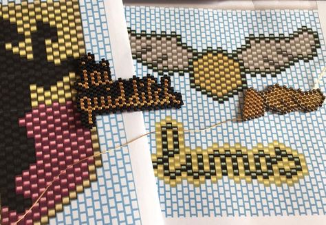 And of course we also Love Harry Potter and quidditch ! ⚡️ #miyuki #jenfiledesperlesetjassume #miyukiaddict Harry Potter Beads, Seed Bead Projects, Jewels Diy, Diy Seed Bead Earrings, Harry Potter Jewelry, Loom Bracelet Patterns, Seed Beading, Harry Potter Diy, Bead Weaving Patterns