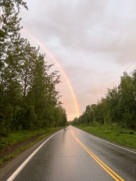 Rain Summer Aesthetic, Rain And Rainbow Aesthetic, Rainbow In Rain, Rainbow Weather Aesthetic, Sunny Rain Aesthetic, Rainbow Clouds Aesthetic, Summer Rain Aesthetic, Sophiecore Aesthetic, Tuesday Aesthetic