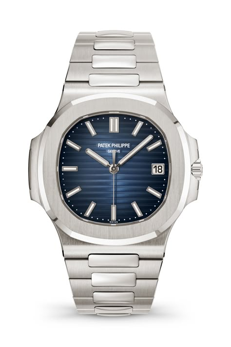 Introducing - The new Patek Philippe Nautilus 5811/1G replaces the 5711. Patek Nautilus, Patek Philippe Watches, Gold Watch Men, Davao, Authentic Watches, Luxury Timepieces, White Gold Bracelet, Patek Philippe Nautilus, Breitling Navitimer