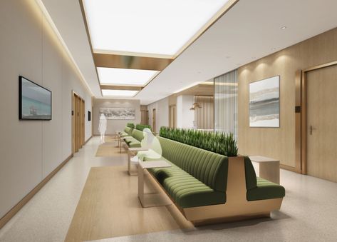 Hospital Waiting Area Design, Hospital Waiting Area, Waiting Area Design, Interior Design Lobby, Medical Clinic Design, Hospital Waiting Room, Healthcare Interior Design, Hospital Architecture, Hospital Interior