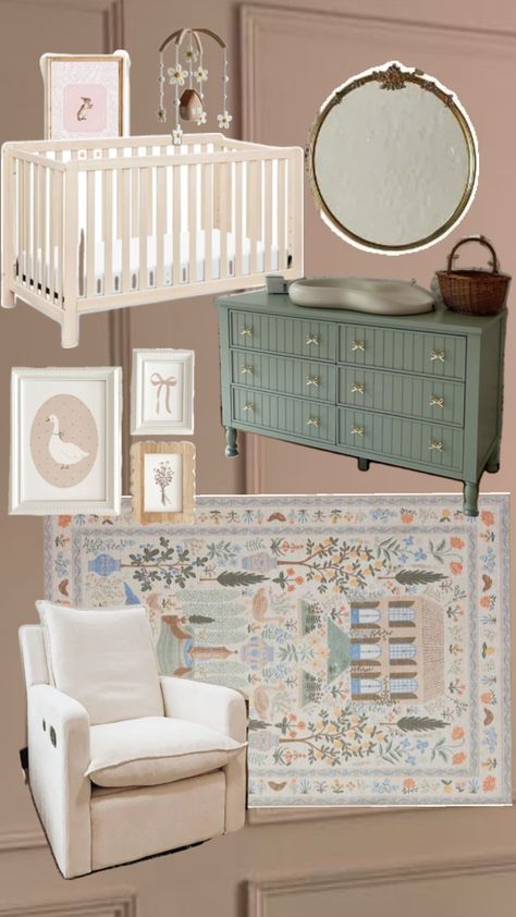 Mix Match Nursery Furniture, Dreamy Girls Bedroom, Nursery Nook, Luxury Nursery, Cozy Baby Room, Baby Nursery Inspiration, Baby Fish, Nursery Room Inspiration, Future Room