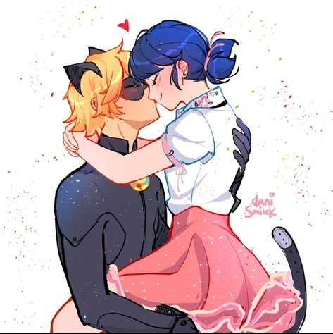 Marichat Kiss, Miraculous Ladybug Marichat, Marichat Comic, Kiss Fanart, Catnoir And Ladybug, Miraculous Ladybug Kiss, Miraculous Ladybug Fanfiction, Marinette And Adrien, Miraculous Characters