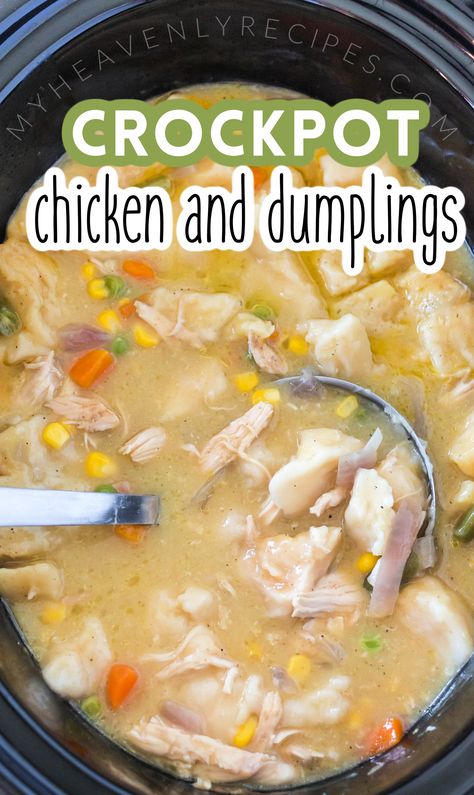 Chicken And Dumplings Pillsbury, Chicken And Biscuits Crockpot, Chicken And Dumplings Recipe With Biscuits, Biscuit Chicken And Dumplings, Easy Crockpot Chicken And Dumplings, Chicken And Dumplings With Biscuits, Dumplings With Biscuits, Comfort Food Crockpot, Using Canned Biscuits