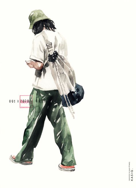 Fashion Illustration on Behance Kasiq Jungwoo, Fashion Sketches Men, Fashion Art Direction, Human Sketch, Architecture Drawing Sketchbooks, Human Figure Sketches, Illustration Series, Art Journal Prompts, Fashion Illustration Watercolor