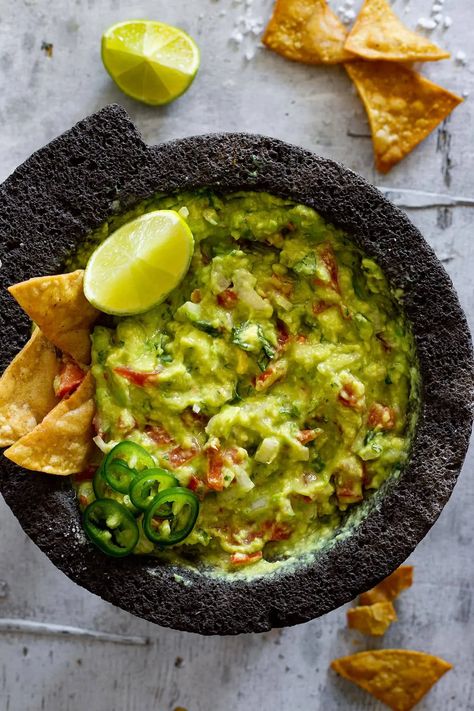 Authentic Guacamole Recipe In A Molcajete Mexican Guacamole Recipe, Authentic Guacamole Recipe, Mexican Guacamole, Authentic Guacamole, Latin Food Recipes, Week Night Dinners, Beef Fajitas, Best Guacamole Recipe, 2024 Recipes