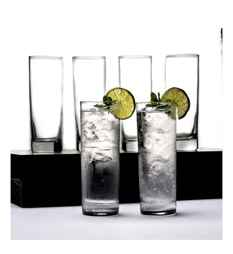 LEMONSODA Premium Highball Set Glass Rum And Coke, Tall Drinking Glasses, Gin And Tonic Glasses, Clear Drinking Glasses, High Ball Glasses, Collins Glass, Whiskey Cocktail, Tom Collins, Iced Tea Glasses