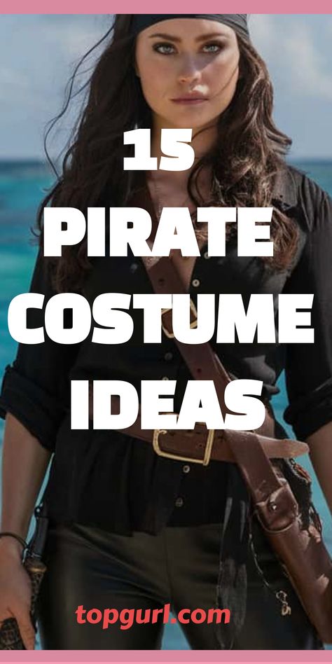 15 Swashbuckling Pirate Costume Ideas to Make Ye the Toast of the Seven Seas Fishnet Fits, Pirate Outfit Diy, Pirate Inspired Outfits, Diy Pirate Costume For Women, Pirate Outfit Women, Fishnet Outfits, Adult Pirate Costume, Pirate Costume Ideas, Homemade Pirate Costumes