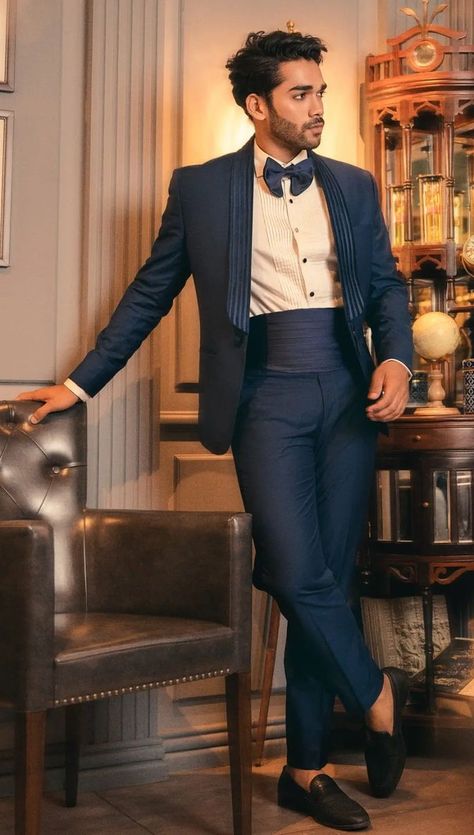 charming blue suit with a bow tie for a cocktail attire Suit With Bow Tie, Best Wedding Suits For Men, Cold Wedding, Cocktail Suit, Green Wedding Suit, Best Wedding Suits, Bow Tie Suit, Wedding Suits For Men, Mens Wear Wedding