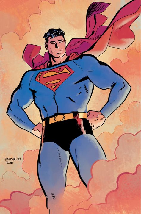 Chris Samnee, Man Of Steel, Superman, The Man, Card Stock