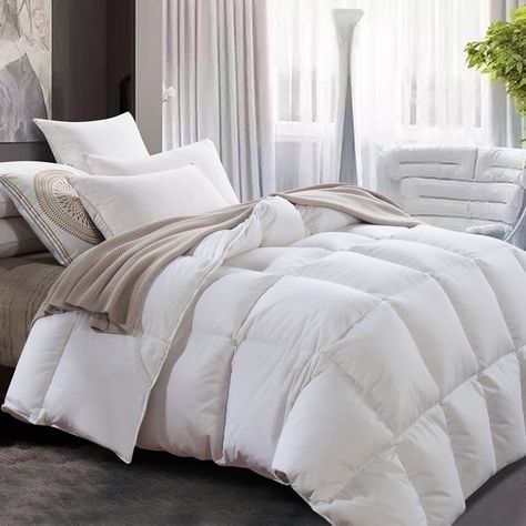 Down Comforter Bedding, White Down Comforter, Bed Comforter Sets, Down Comforters, King Size Duvet, Kids Bedding Sets, White Goose, Comforter Bedding Sets, Down Comforter