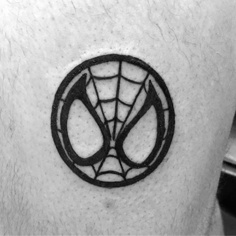 Minimalist tattoo Spider Man Tattoo, Spiderman Tattoo, Avengers Tattoo, Nerdy Tattoos, Tato Minimal, Man Tattoo, Marvel Tattoos, Tattoos Geometric, Chest Tattoo Men