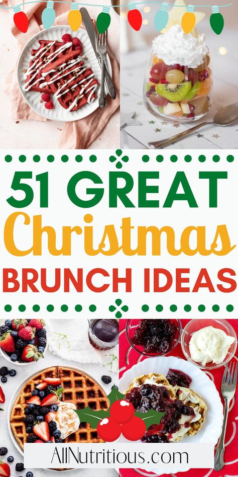 Easy Christmas Brunch Ideas, Christmas Brunch Ideas, Christmas Brunch Menu, Holiday Brunch Recipes, Christmas Brunch Recipes, Christmas Breakfast Recipe, Christmas Morning Breakfast, Breakfast Party, Holiday Brunch