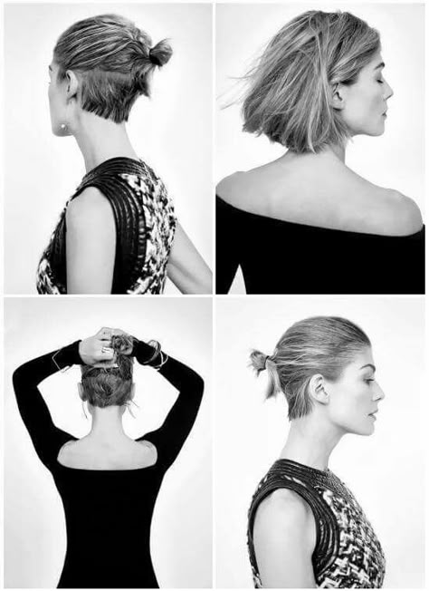 Rosamund Pike #minimal #minimalistgigi | Minimalist GiGi // GiGi I'm so excited for my hair to be long enough to do this. Undercut Hairstyles Women, Undercut Long Hair, Rosamund Pike, Penteado Cabelo Curto, Undercut Hairstyles, Hair Envy, Hair Today, Undercut, Great Hair