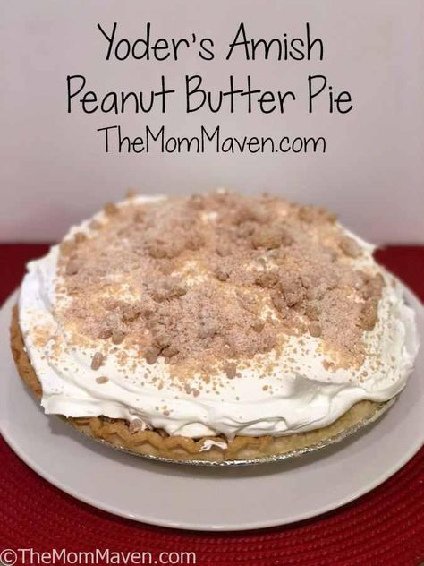 Baked Peanut Butter Pie, Amish Peanut Butter Pie Recipe, Amish Peanut Butter Pie, Pb Pie, Amish Pie, Amish Dishes, Amish Peanut Butter, Amish Food, Peanut Butter Pie Recipe