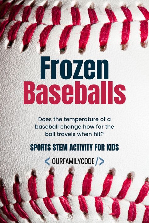 Baseball Experiments, Sports Themed Science Experiments, Sports Related Science Fair Projects, Softball Science Fair Projects, Sport Science Experiments Kids, Sports Science Experiments Kids, Baseball Themed Activities, Sports Science Fair Projects, Baseball Science Fair Project Ideas