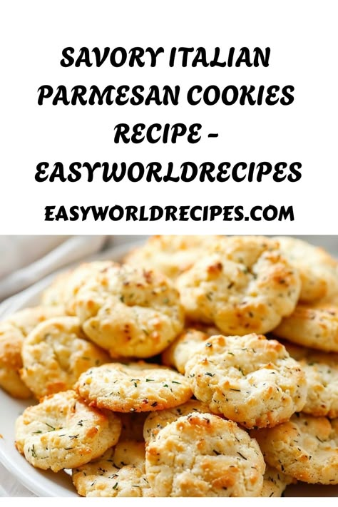 Savory Italian Parmesan Cookies are a delightful twist on the traditional cookie, offering a burst of cheesy, herby flavors perfect for any occasion. Savory Christmas Baked Goods, Savory Cookies Christmas, Savory Spritz Cookies, Savory Thumbprint Cookies, Savory Holiday Treats, Savory Cookies Recipes, Saltine Recipes, Parmesan Cookies, Christmas Snacks Savory