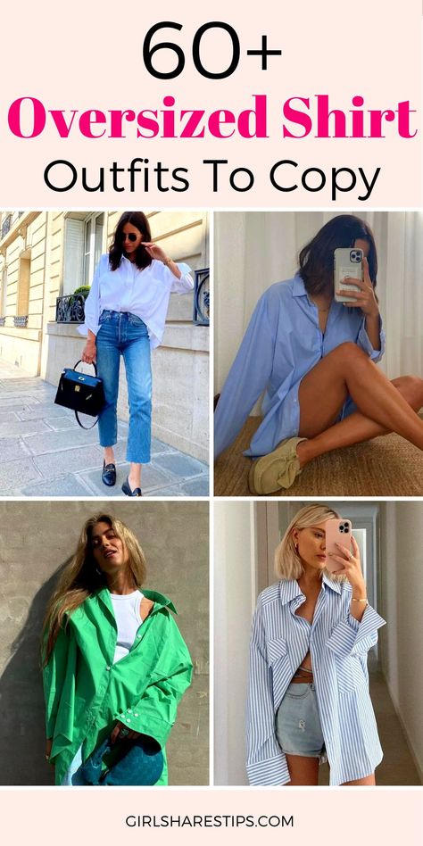 Styling Mens Button Up Shirts For Women, Men’s Oversized Button Up, Styling Large Button Down, Men’s Button Up Shirt On Women, Women’s Oversized Button Up, Oversized Men’s Shirt Outfit For Women, Style A Mens Shirt For Women, Style Blue Button Down Shirt, Styling A Mens Button Down For Women